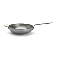 De Buyer Wok Rounded with Handle Mineral B Ø32
