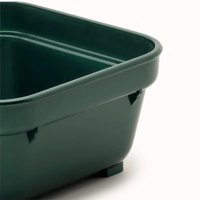 12pk Square Bowl 100mm Green