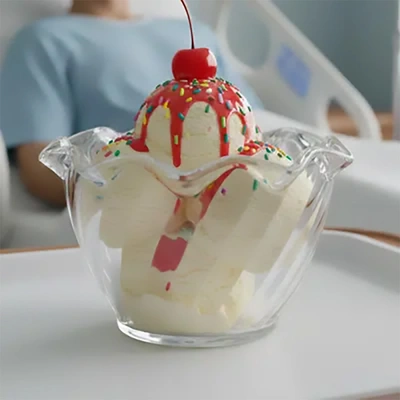 Ice Cream Dish 95mm Clear