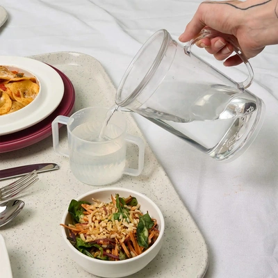 Jug with Lid 1L Clear