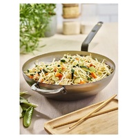 De Buyer Wok Rounded with Handle Mineral B Ø32