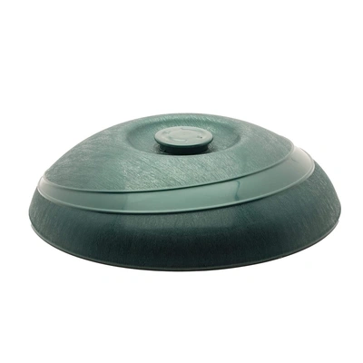 12pk Moderne Plate Cover Insulated Green