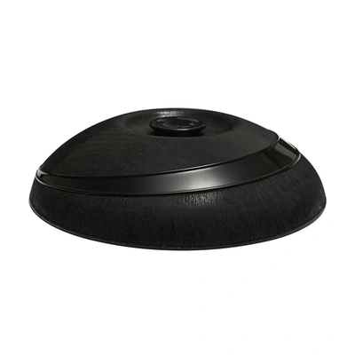 12pk Moderne Plate Cover Insulated Black