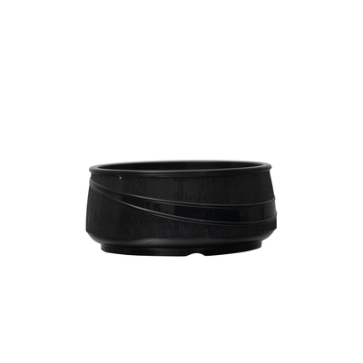 12pk Moderne Soup Bowl Insulated Black