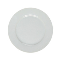 WHITE RIMMED ENTREE PLATE 24CM
