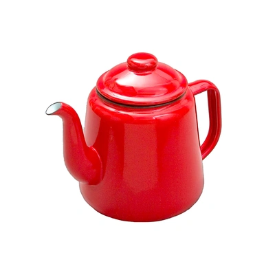 Falcon Enamelware 1920 Falcon Teapot Enamelware Red 1.3 Litre