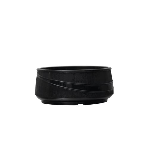 12pk Moderne Soup Bowl Insulated Black
