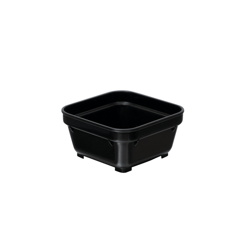 12pk Square Bowl 100mm Black
