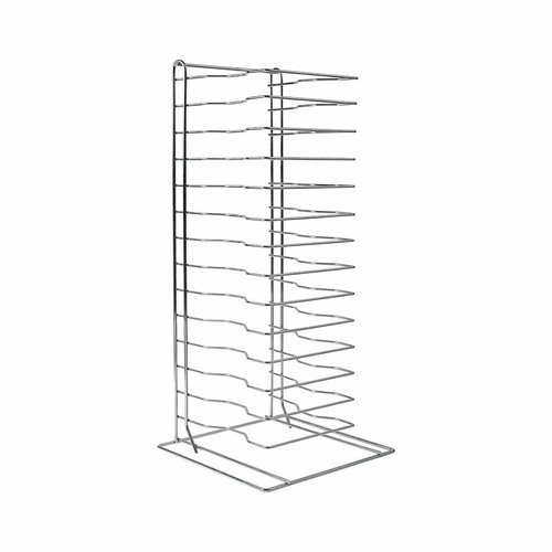 HEAVY DUTY PIZZA RACK 15 SLOT CHROME