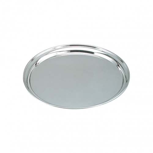 SERVING TRAY ROUND 35CM STAINLESS STEEL