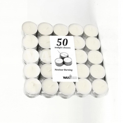 Waxglo Tealights 4HR TEALIGHT CANDLES -16 X BAG 50