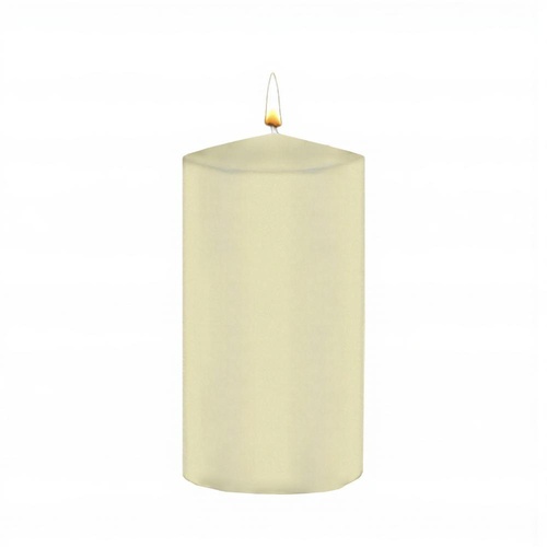 75x150mm UNWRAPPED CYLINDER -CREAM(24)