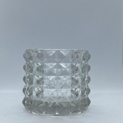 Waxglo Glass TEALIGHT HOLDER (12) 72 X 65MM TEXTURED 